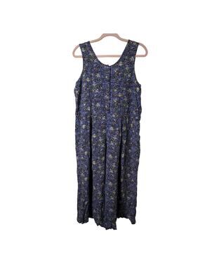Sm Y2K VTg FLAX Jeanne Engelhart Thinking Tropics Bees Romper Rayon Tropical